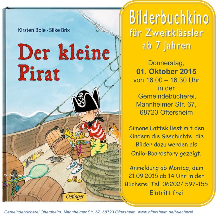 BÜ Kleine Pirat Bilderbuchkino