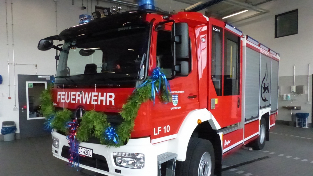 Das neue Löschgruppenfahrzeug LF 10 der örtlichen Freiwilligen Feuerwehr.