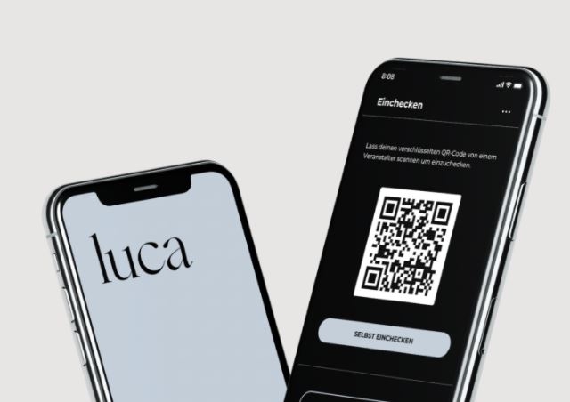 luca app /Darstellung auf Handy