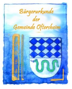 Bürgerplakette in Gold