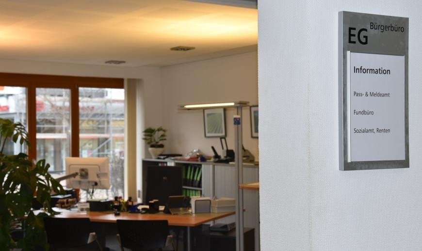 Blick ins Bürgerbüro