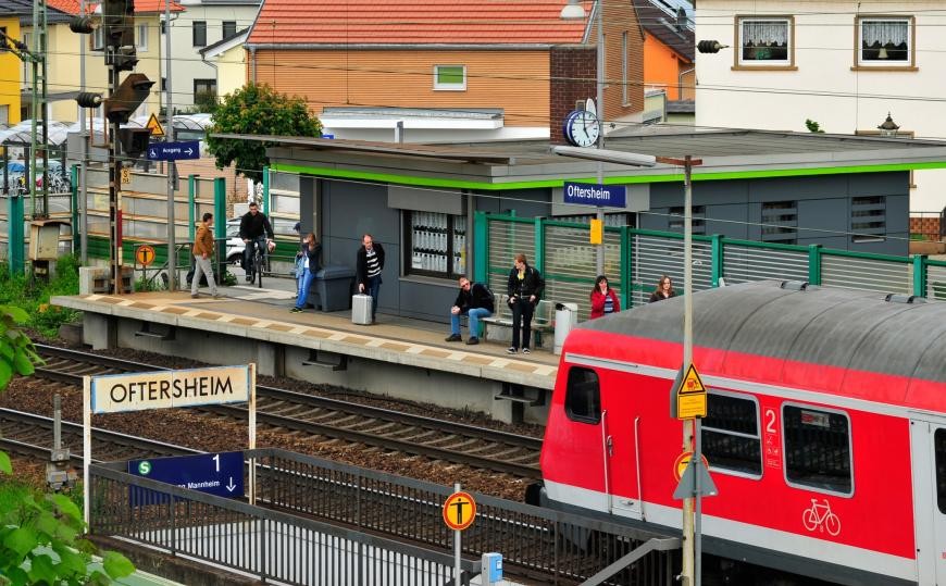 Bild vom Oftersheimer Bahnhof