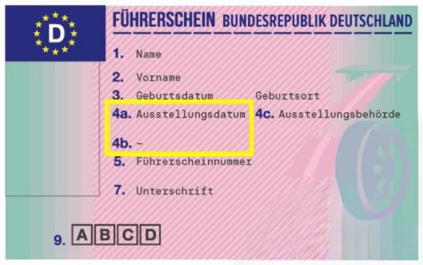 Ansicht eines Führerscheins (Bild Bundesdruckerei) Ansicht eines Führerscheins (Bild Bundesdruckerei)