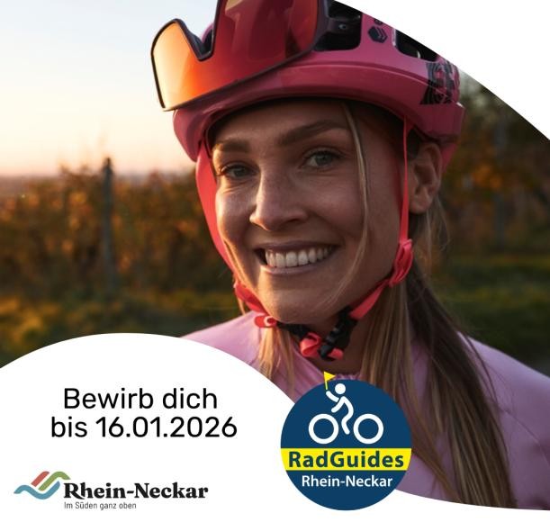 Werbung für RadGuides,Quelle: Landratsamt Rhein-Neckar-Kreis