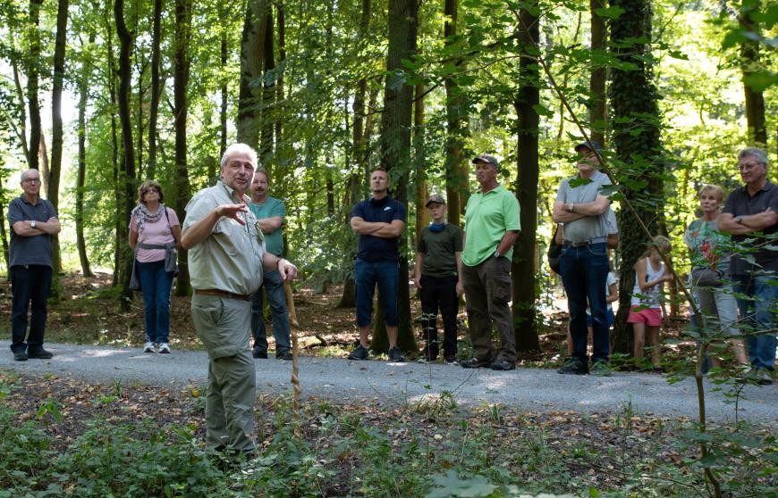 Bild einer Frag-den-Förster-Veranstaltung. Bild Landratsamt Rhein-Neckar