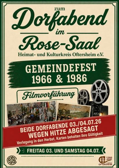 Plakat Dorfabend HuKO Absage