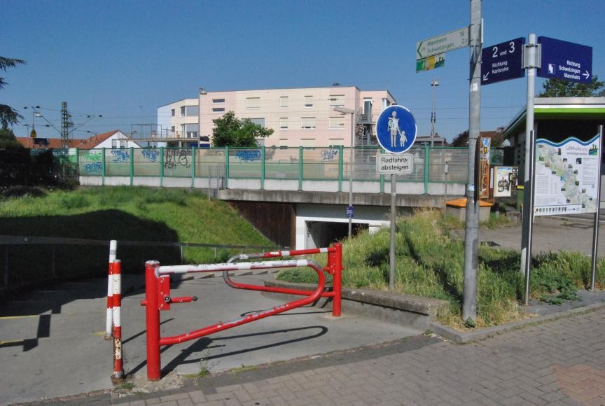 Blick in die Bahnhofsunterführung