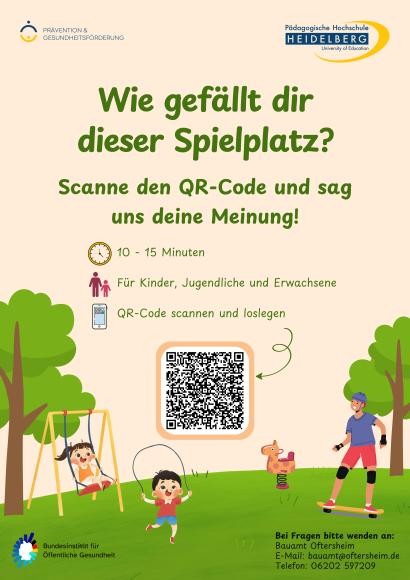 Plakat zum Projekt mit QR-Code Plakat zum Projekt mit QR-Code