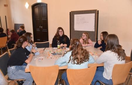 Gruppenarbeit in der anderen Gruppe