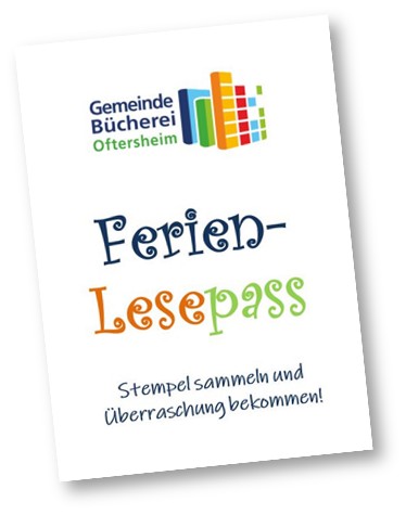 Werbung für den Ferien-Lesepass der Bücherei